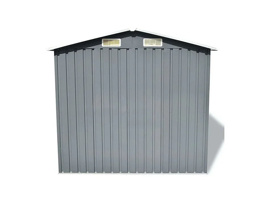 Abri de stockage pour jardin Métal Gris 204 x 132x186