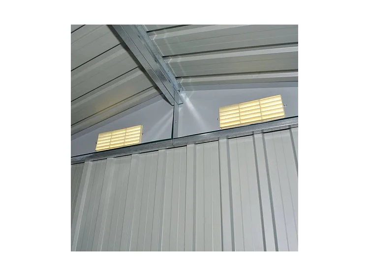 Abri de stockage pour jardin Métal Gris 204 x 132x186