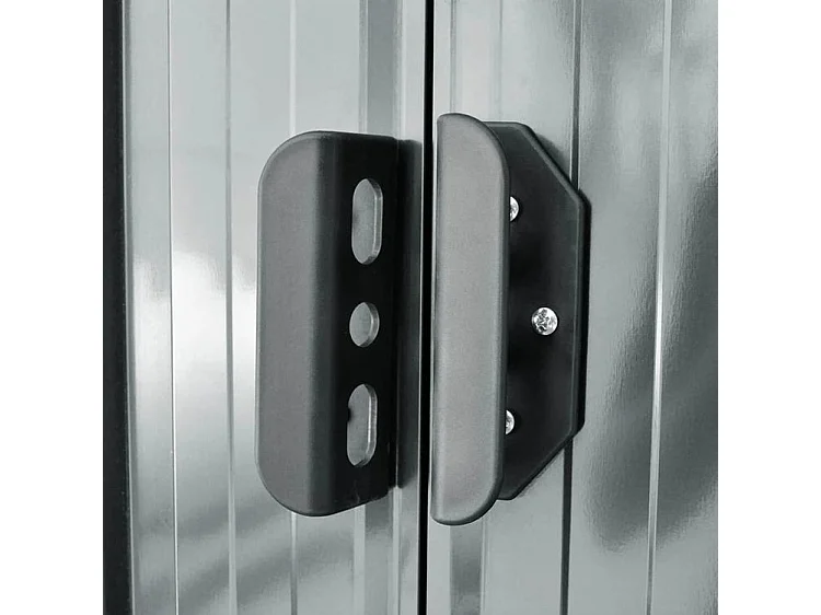 Abri de stockage pour jardin Métal Gris 204 x 132x186