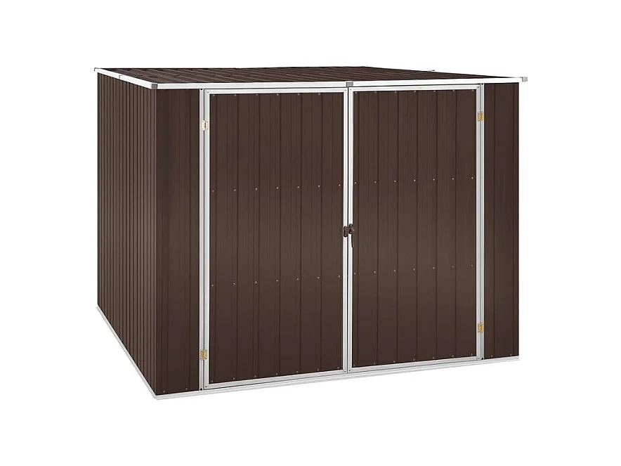 Abri de jardin Marrron 195x198x159 Acier galvanisé