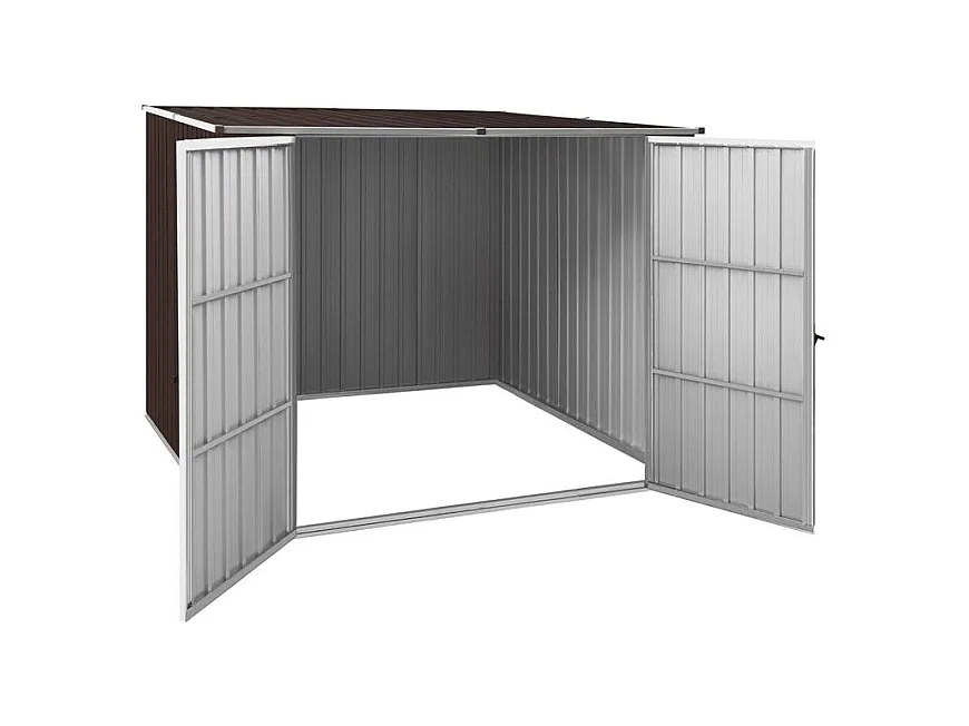 Abri de jardin Marrron 195x198x159 Acier galvanisé