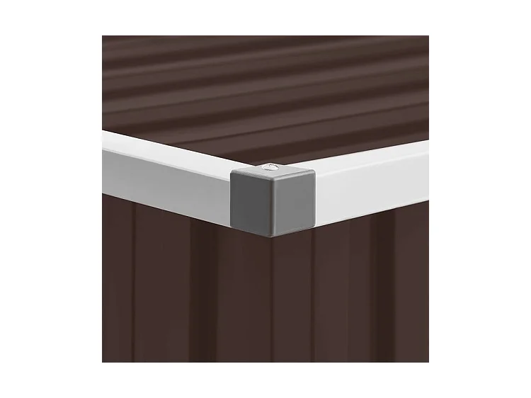 Abri de jardin Marrron 195x198x159 Acier galvanisé