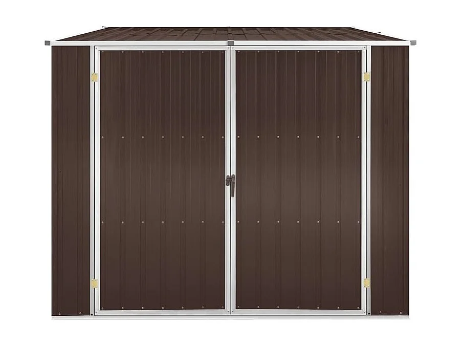 Abri de jardin Marrron 195x198x159 Acier galvanisé