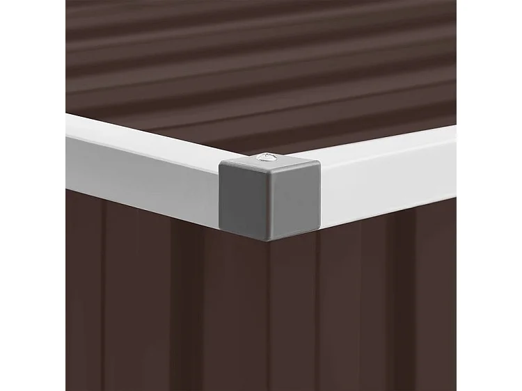 Abri de jardin Marrron 195x198x159 Acier galvanisé