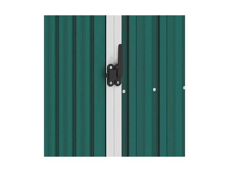 Abri à bois de jardin Vert 245x98x159 Acier galvanisé
