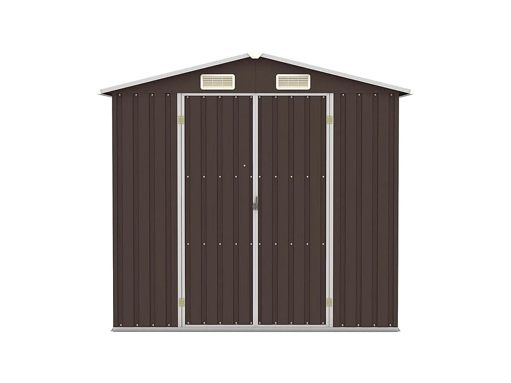 Abri de jardin Marron 205x129x183 Acier galvanisé
