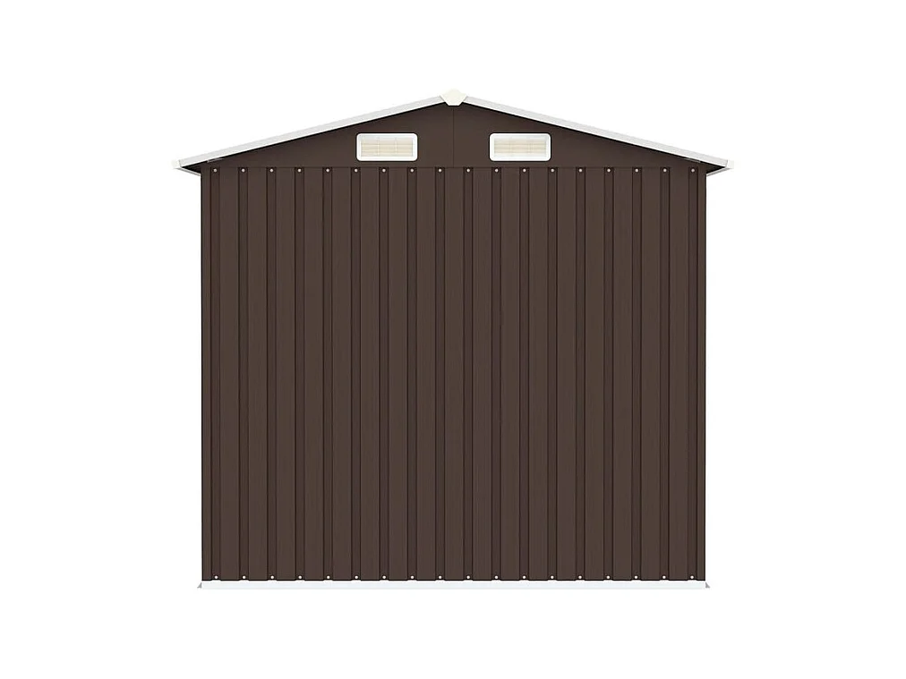 Abri de jardin Marron 205x129x183 Acier galvanisé