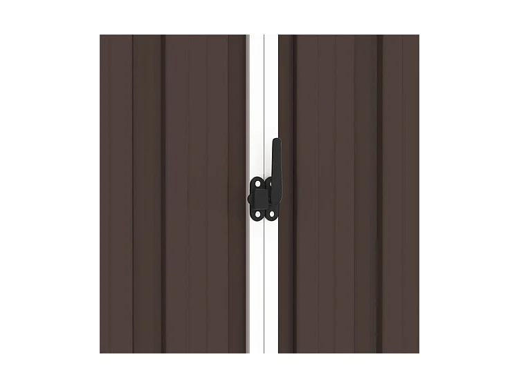 Abri de jardin Marron 205x129x183 Acier galvanisé