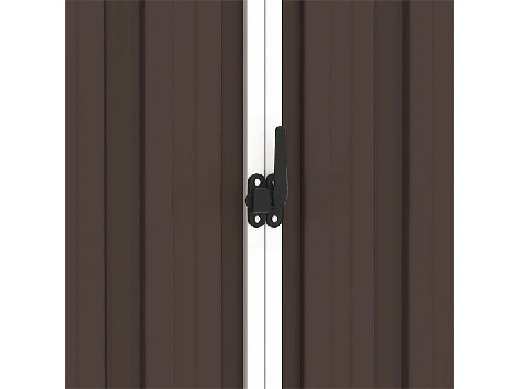 Abri de jardin Marron 205x129x183 Acier galvanisé