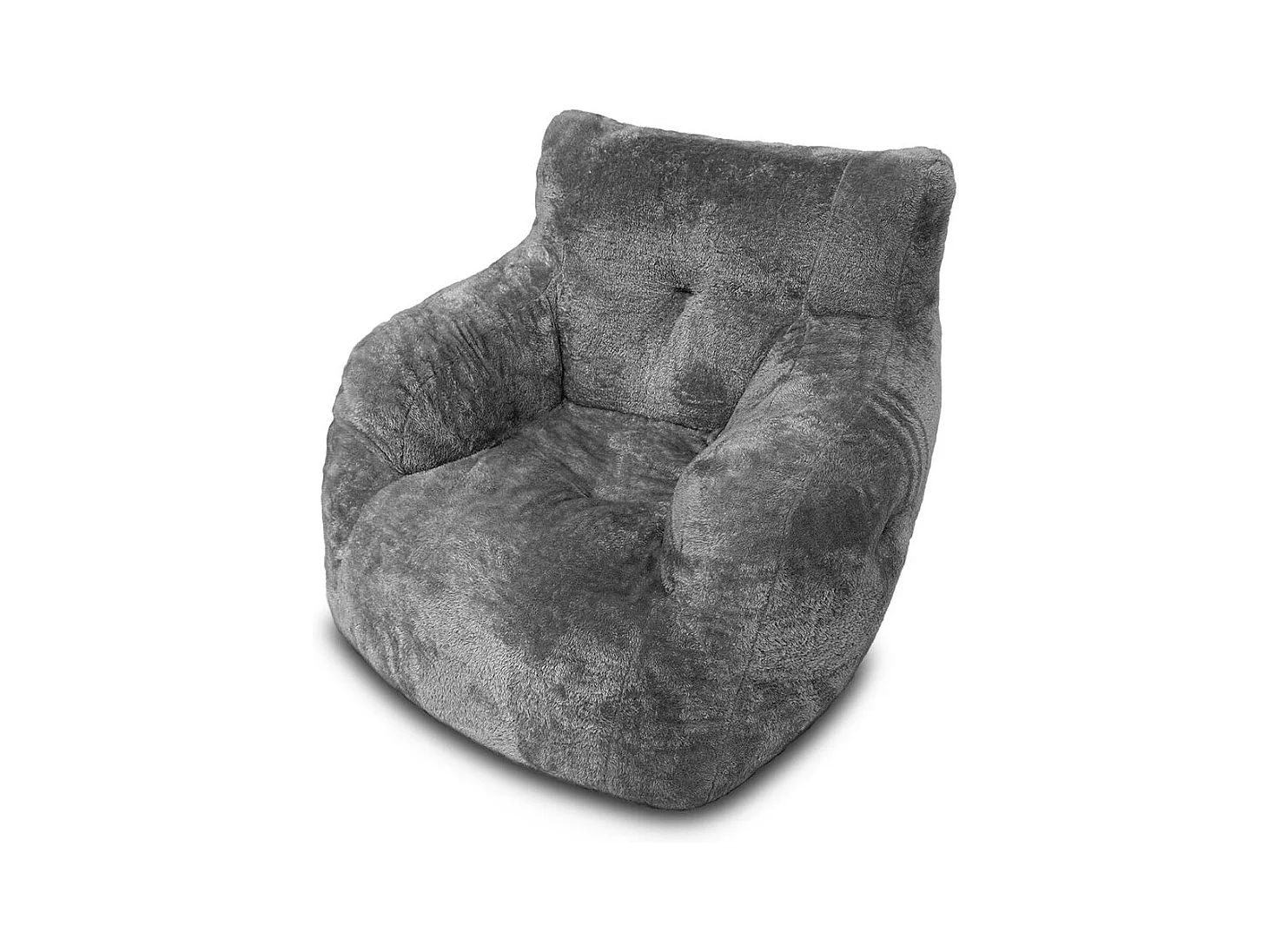 Cadeira pufe acolchoada de 1 lugar, bege