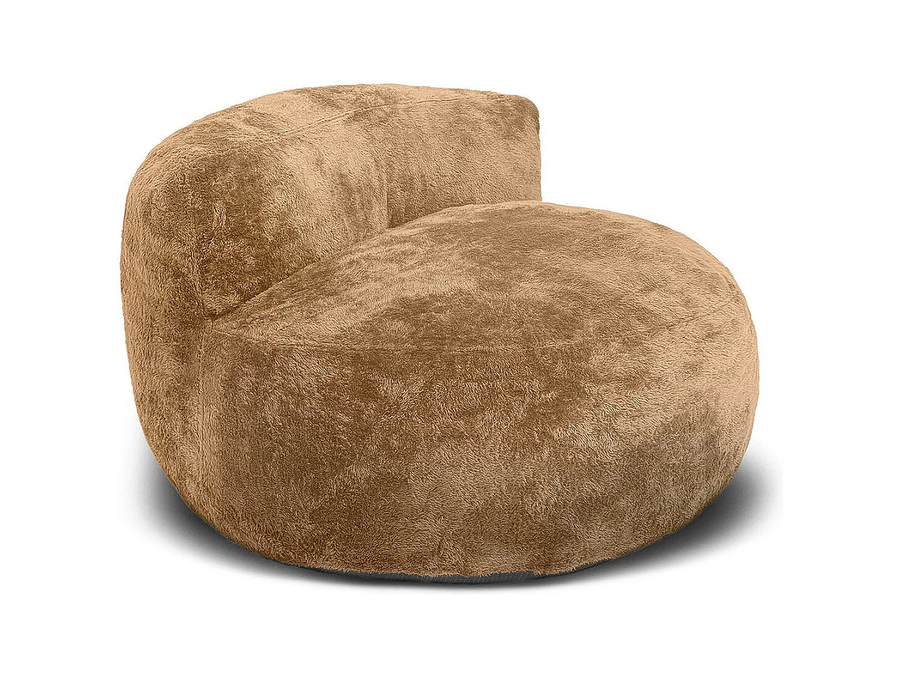 Puff para poltrona acolchoada de 1 lugar, bege