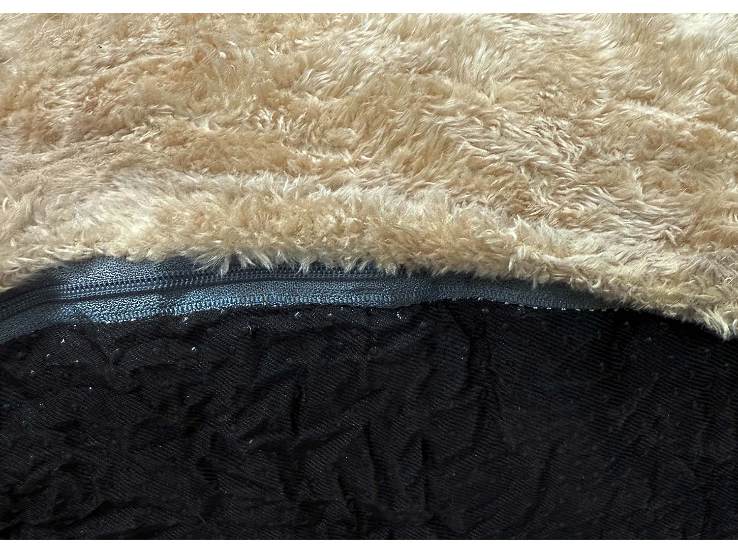 Puff para poltrona acolchoada de 1 lugar, bege