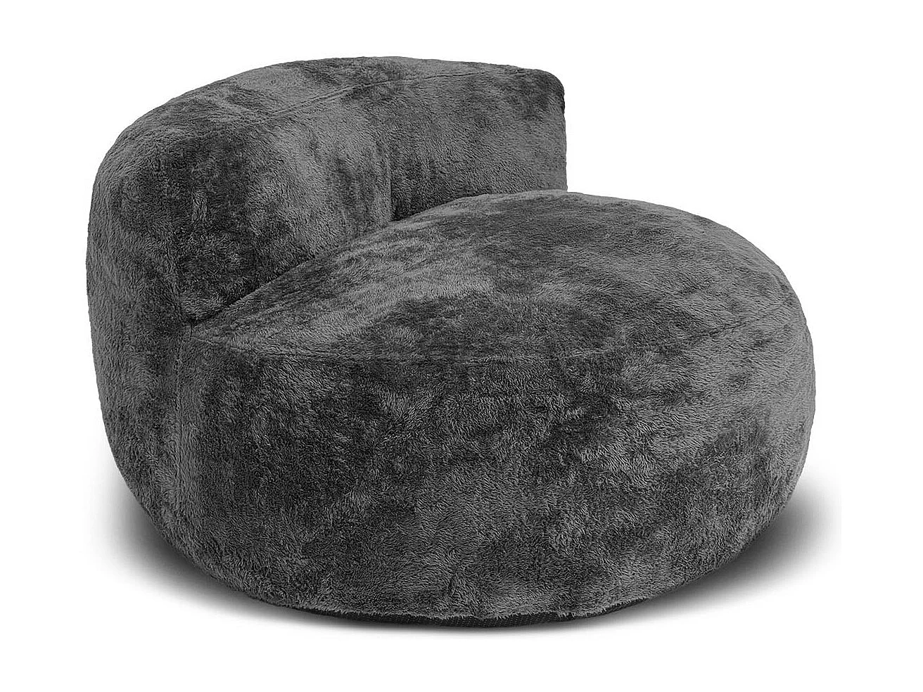 Puff para poltrona acolchoado de 1 lugar, cinza