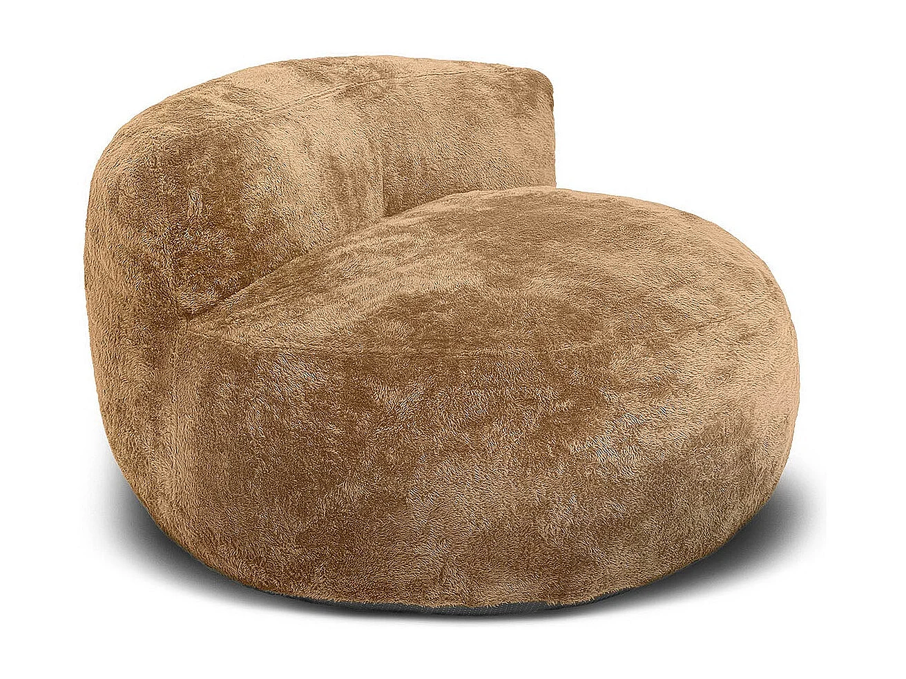 Puff para poltrona acolchoado de 1 lugar, cinza