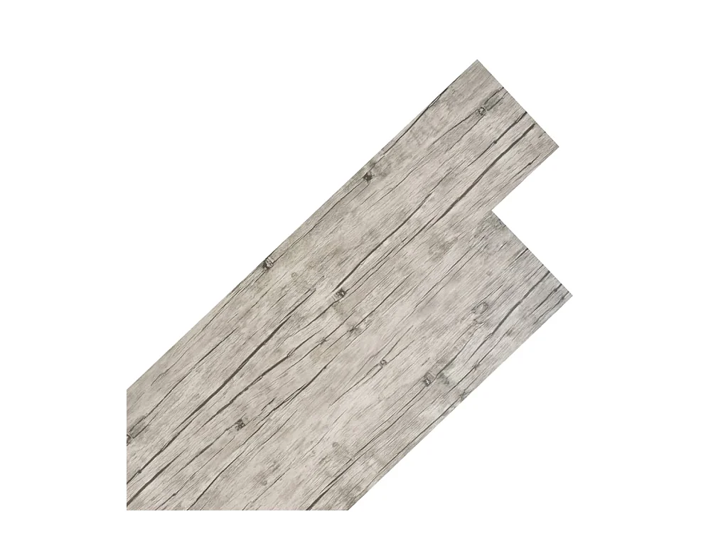 Planche de plancher PVC 5,26 m² 2 mm Couleur de chêne délavé