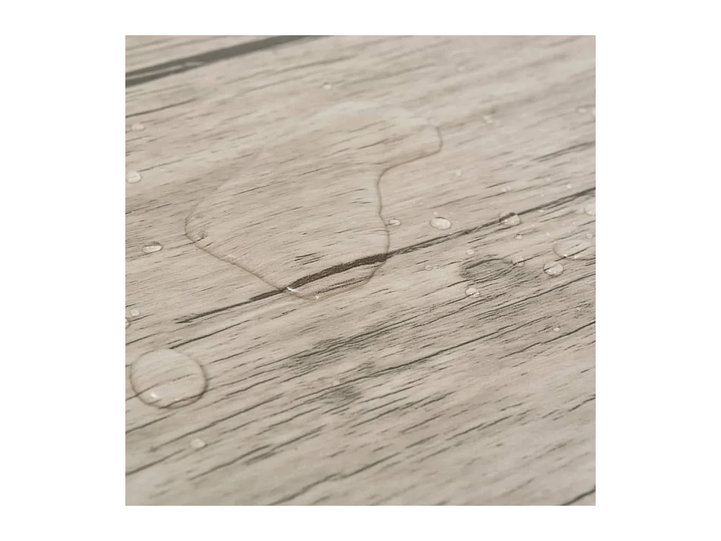 Planche de plancher PVC 5,26 m² 2 mm Couleur de chêne délavé