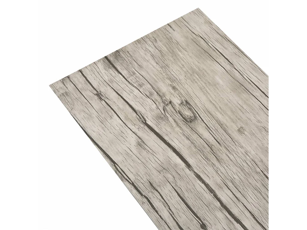 Planche de plancher PVC 5,26 m² 2 mm Couleur de chêne délavé