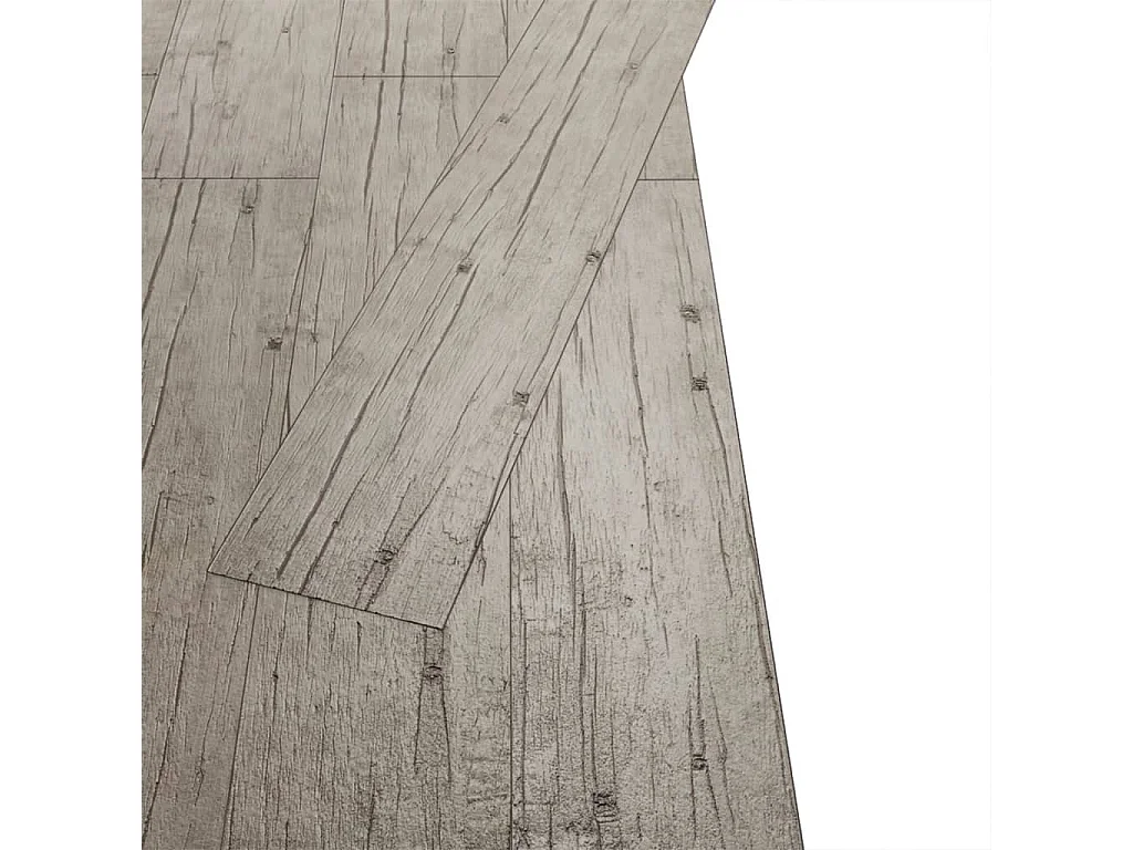 Planche de plancher PVC 5,26 m² 2 mm Couleur de chêne délavé