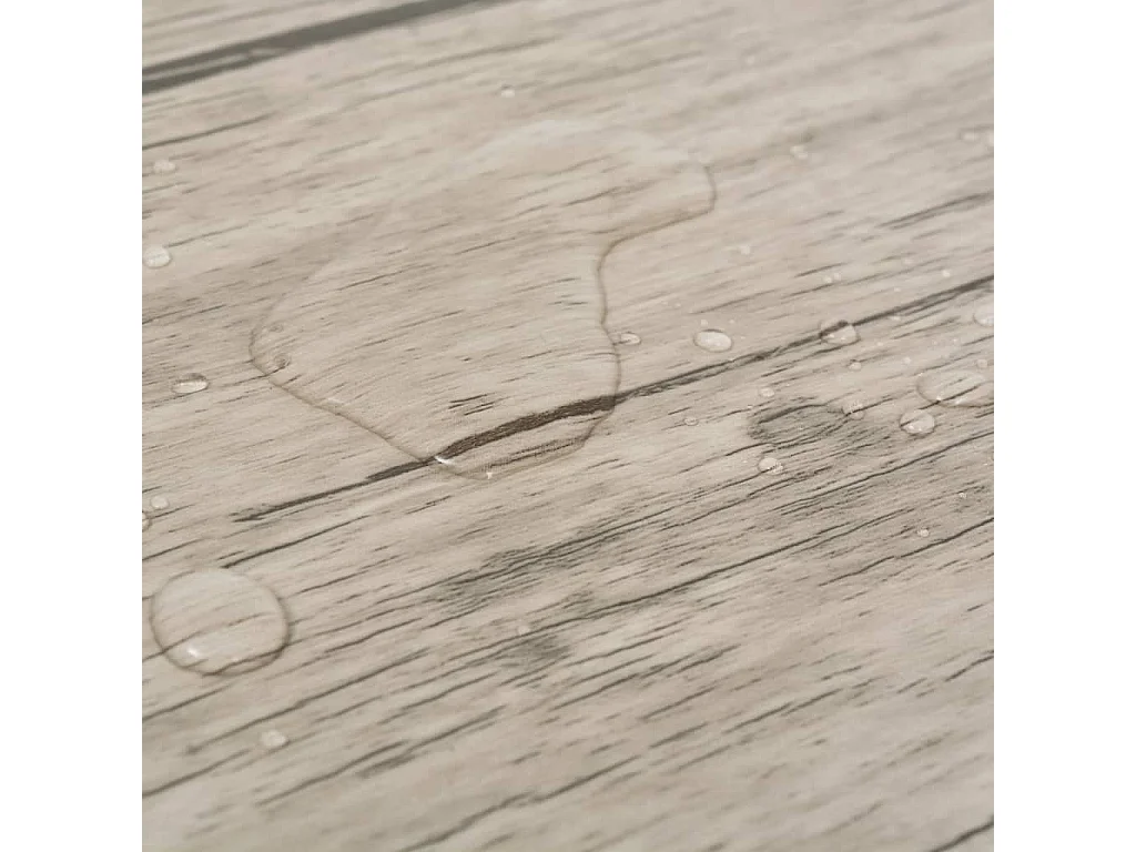 Planche de plancher PVC 5,26 m² 2 mm Couleur de chêne délavé