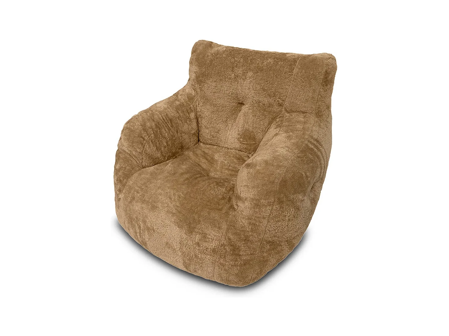 Puff Sillon 1 Plaza Acolchado, Gris