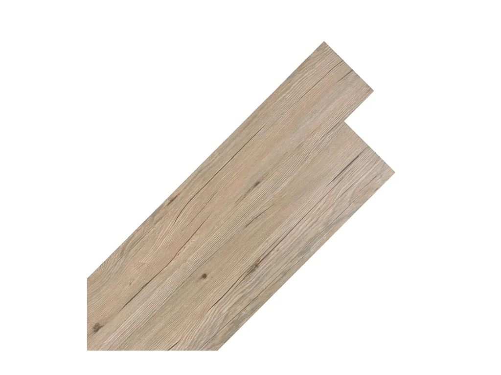 Planche de plancher PVC autoadhésif 5,02 m² 2 mm Marron chêne