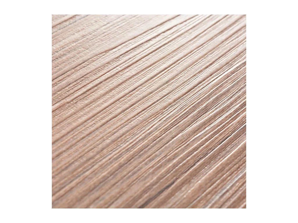 Planche de plancher PVC autoadhésif 5,02 m² 2 mm Marron chêne