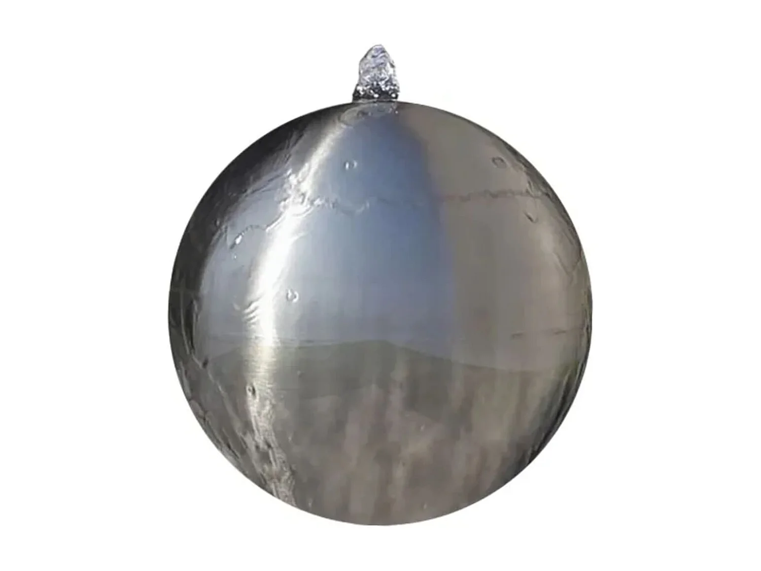 Sphère de fontaine de jardin avec LED Acier inoxydable 20cm