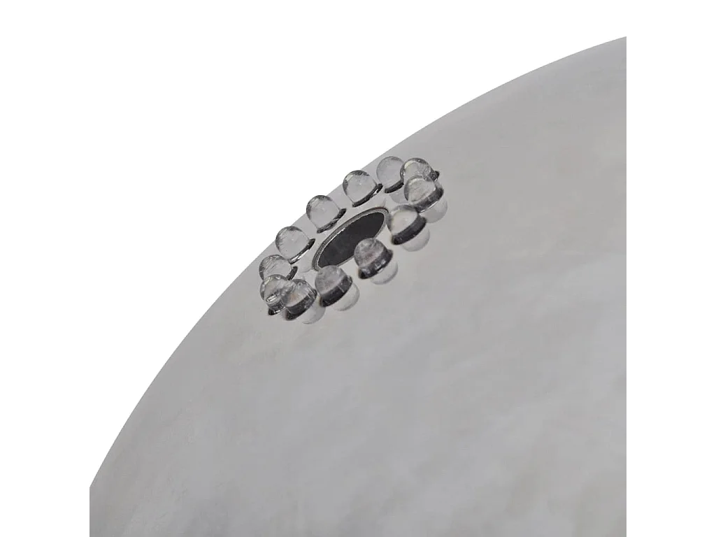 Sphère de fontaine de jardin avec LED Acier inoxydable 20cm