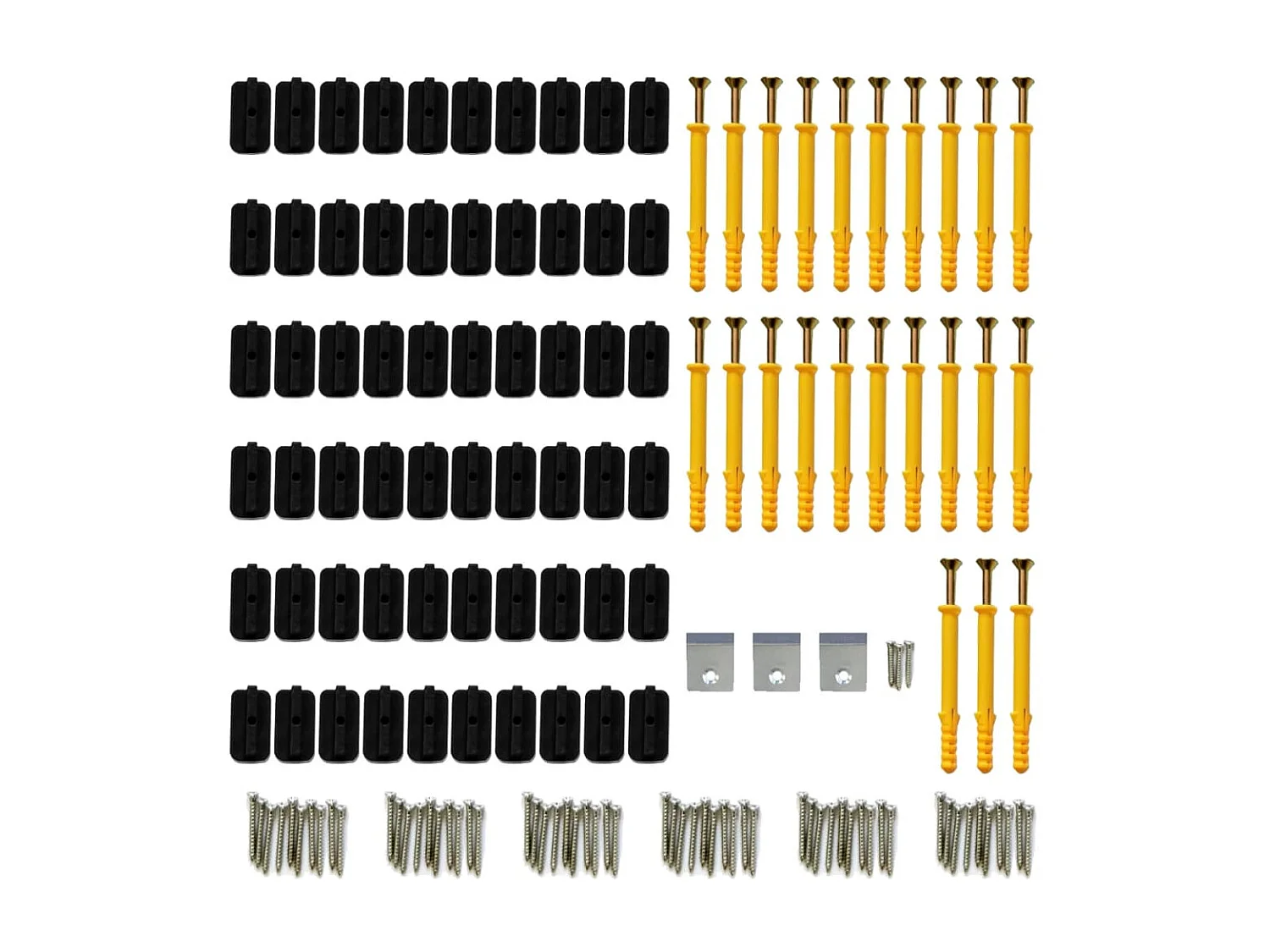 Panneaux de terrasse WPC avec accessoires 35 m² 4 m Marron