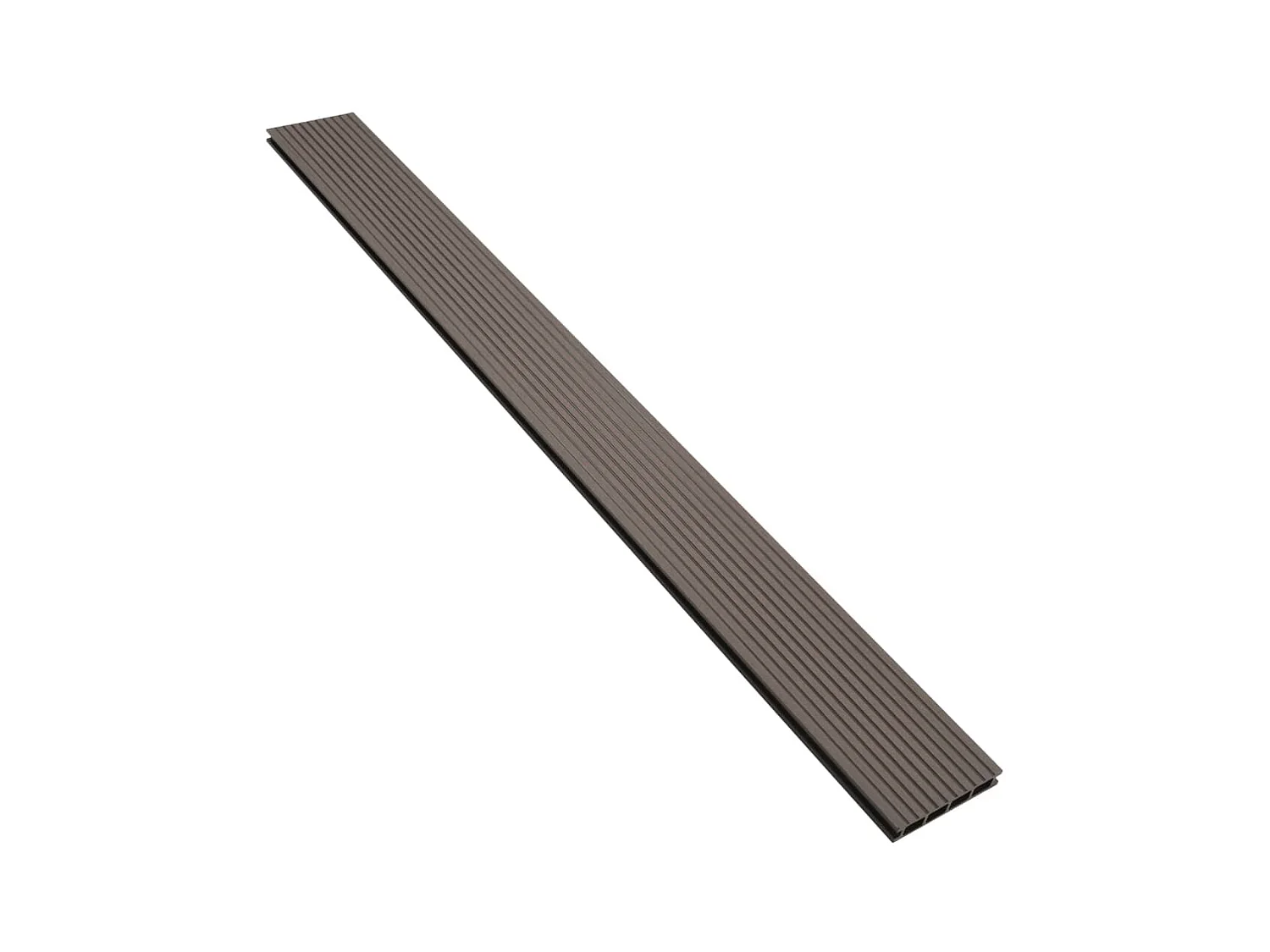 Panneaux de terrasse creux WPC 15 m² 4 m Marron foncé