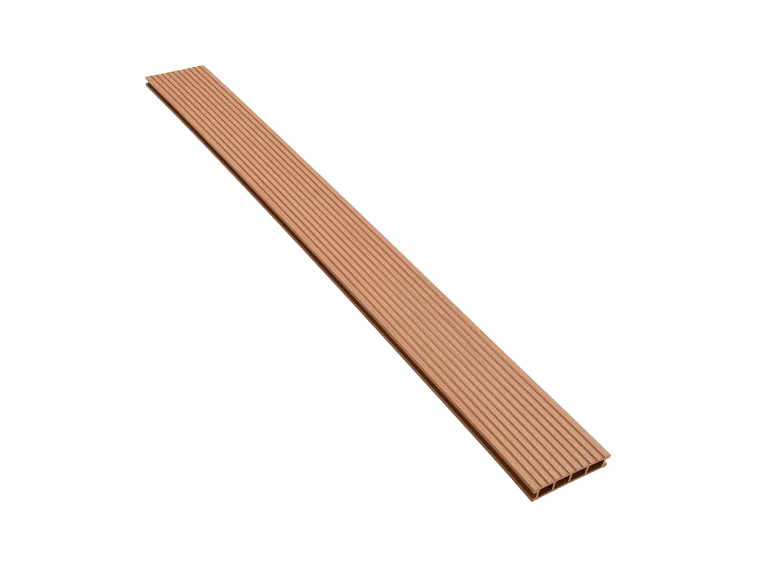 Panneaux de terrasse avec accessoires WPC 20 m² 2,2 m Marron