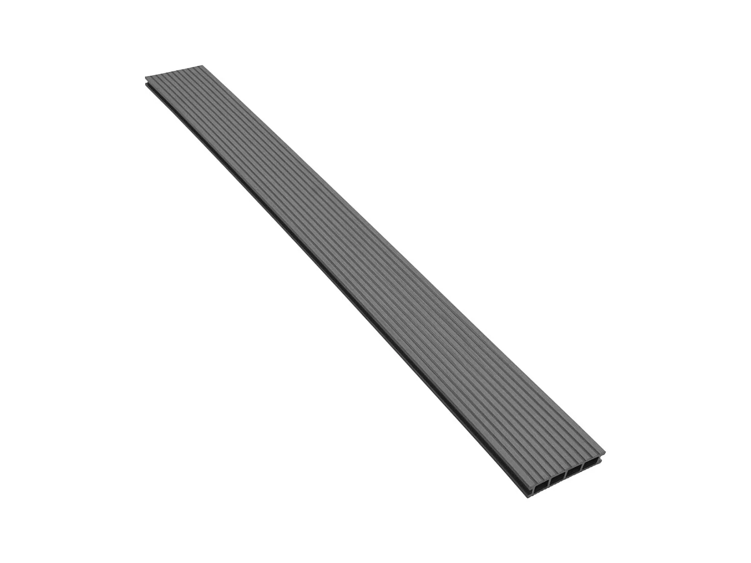 Panneaux de terrasse avec accessoires WPC 40 m² 2,2 m Gris