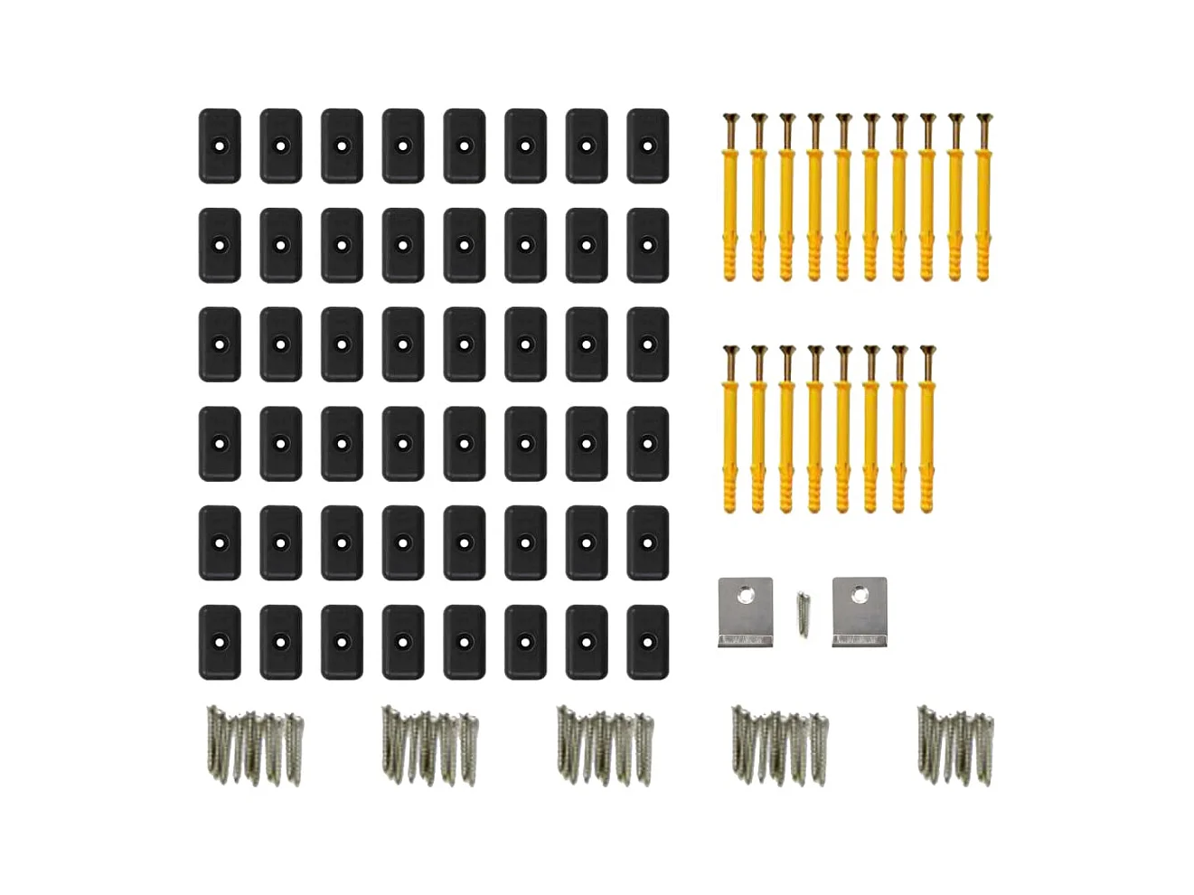 Panneaux de terrasse avec accessoires WPC 40 m² 2,2 m Gris