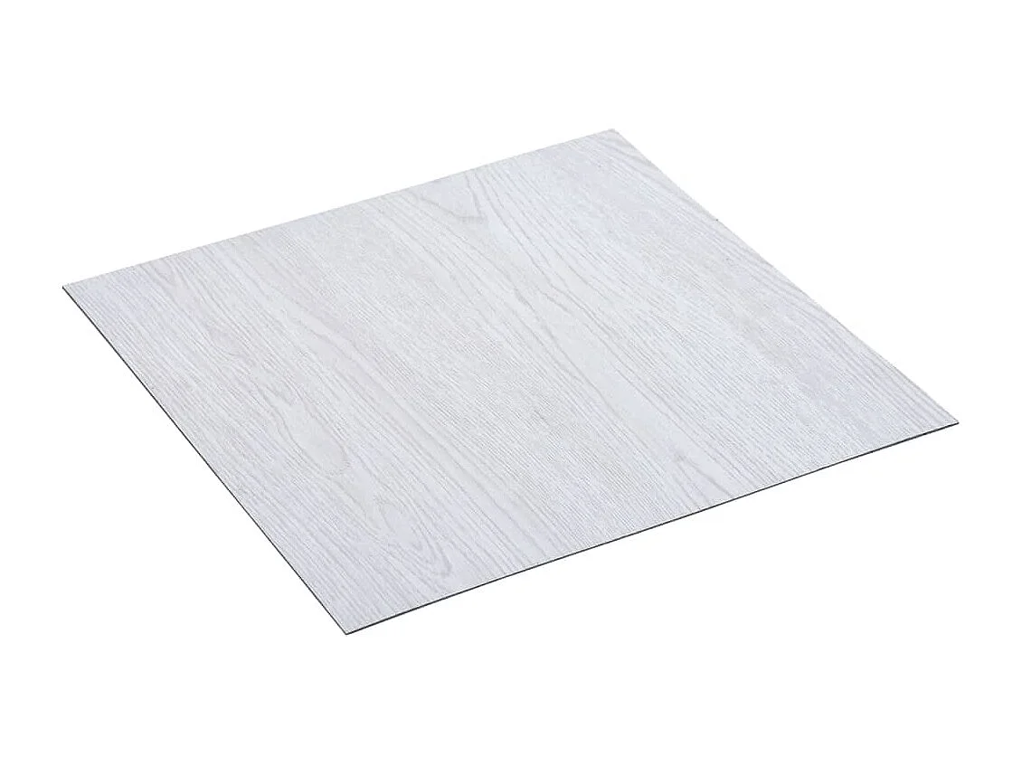 Planches de plancher autoadhésives 5,11 m² PVC Blanc