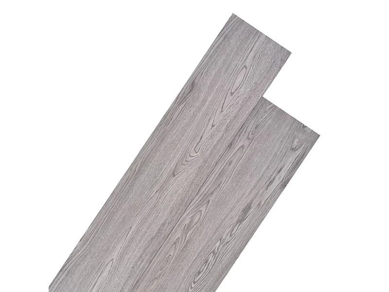 Planche de plancher PVC 5,26 m² 2 mm Gris foncé