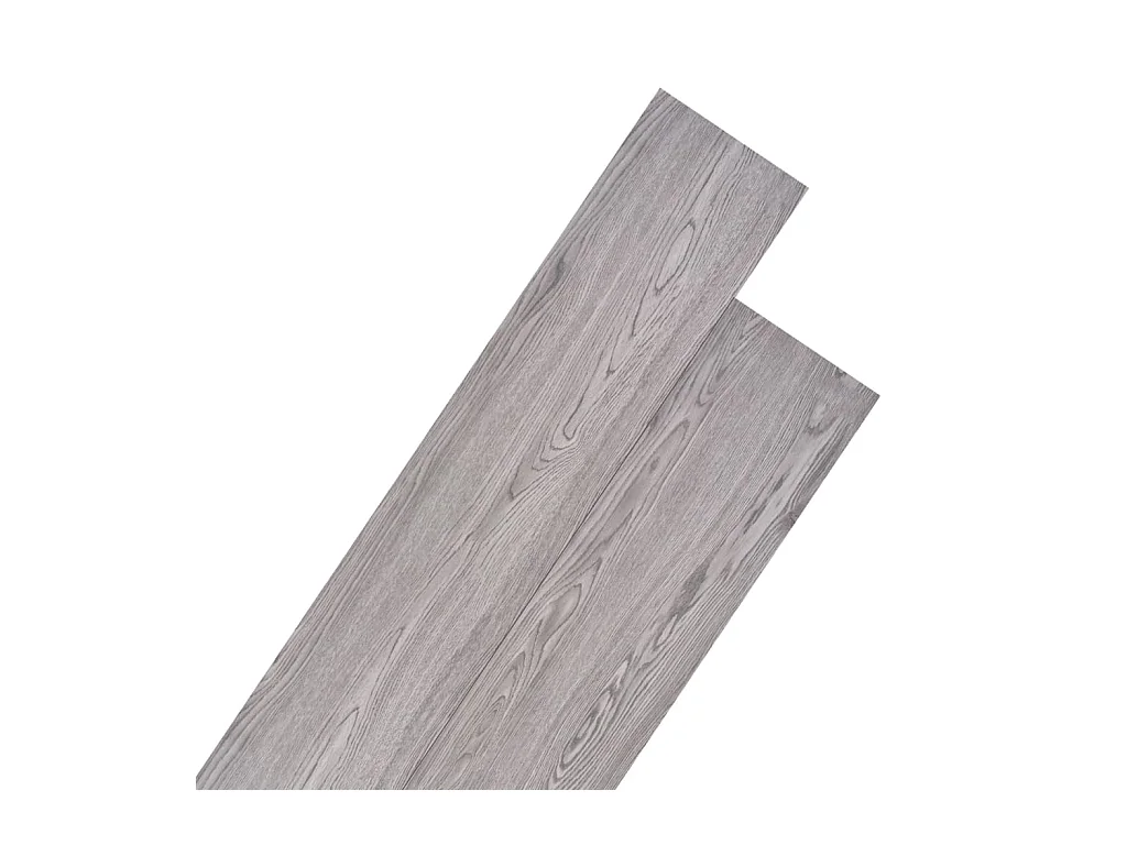 Planche de plancher PVC 5,26 m² 2 mm Gris foncé