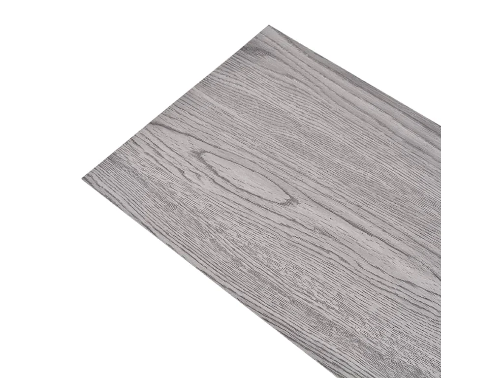 Planche de plancher PVC 5,26 m² 2 mm Gris foncé