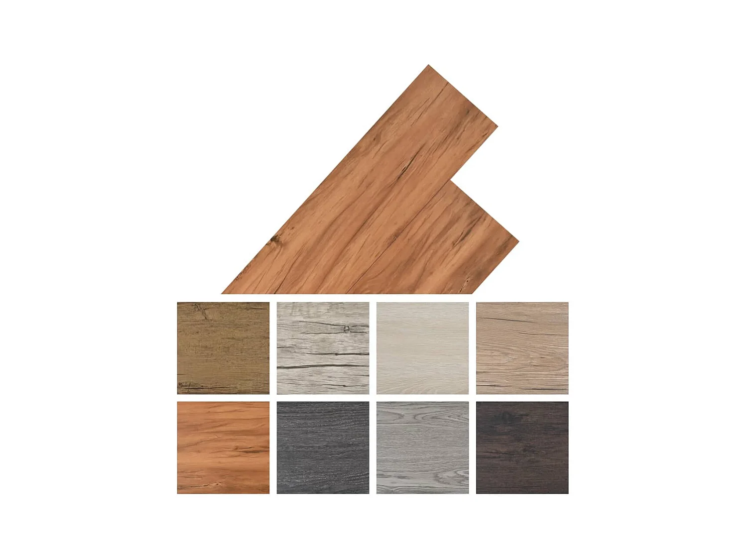 Planche de plancher PVC 5,26 m² 2 mm Orme naturel