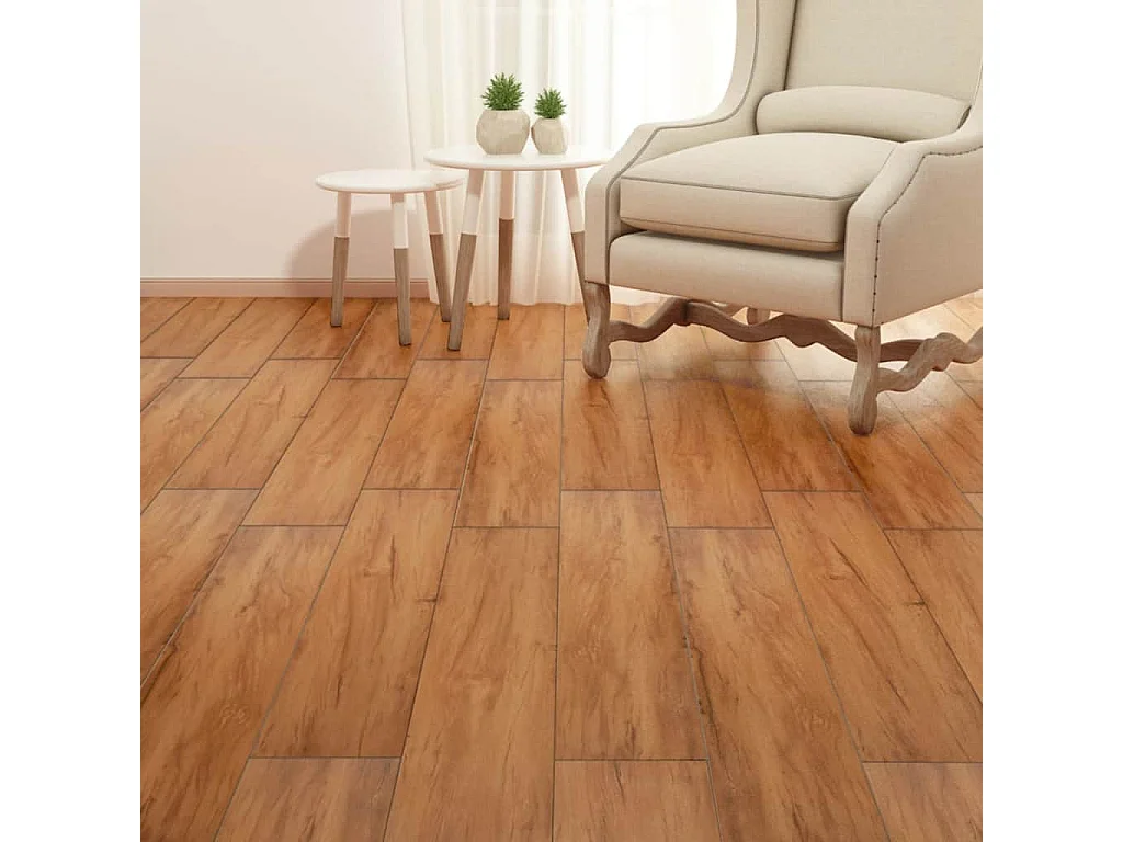 Planche de plancher PVC 5,26 m² 2 mm Orme naturel