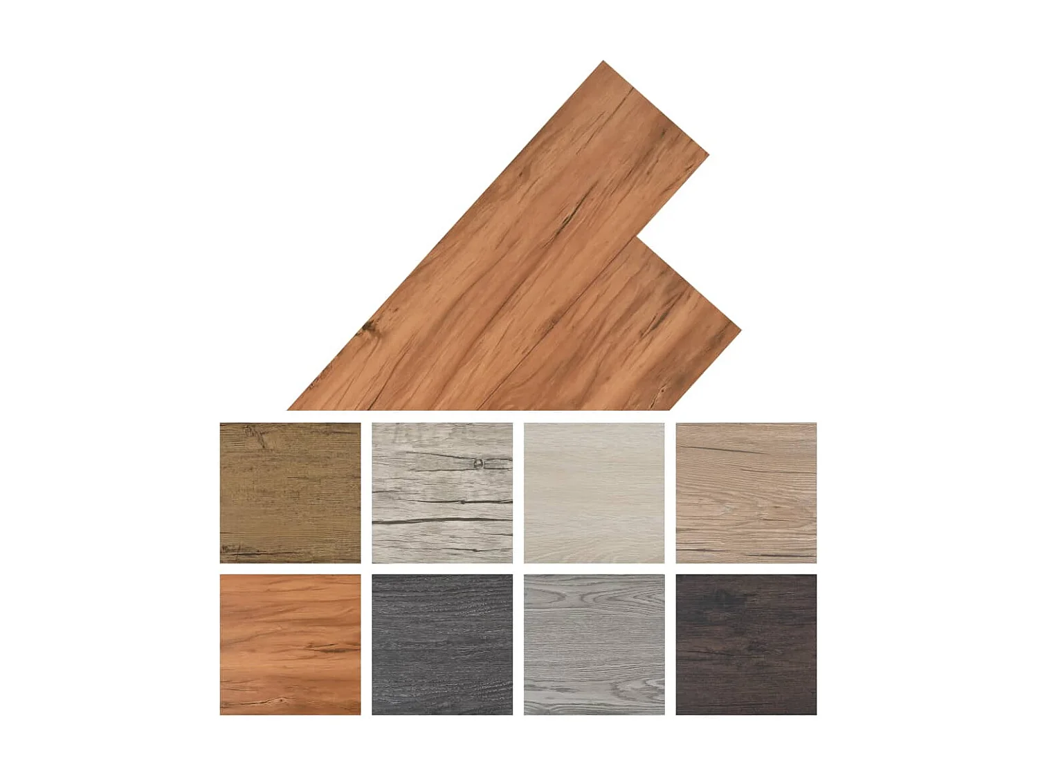 Planche de plancher PVC 5,26 m² 2 mm Orme naturel