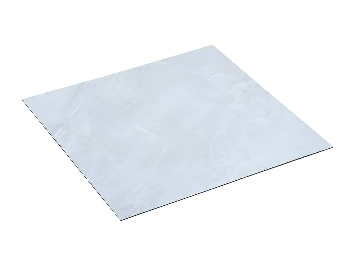 Planches de plancher autoadhésives 5,11 m² PVC Blanc Marbre