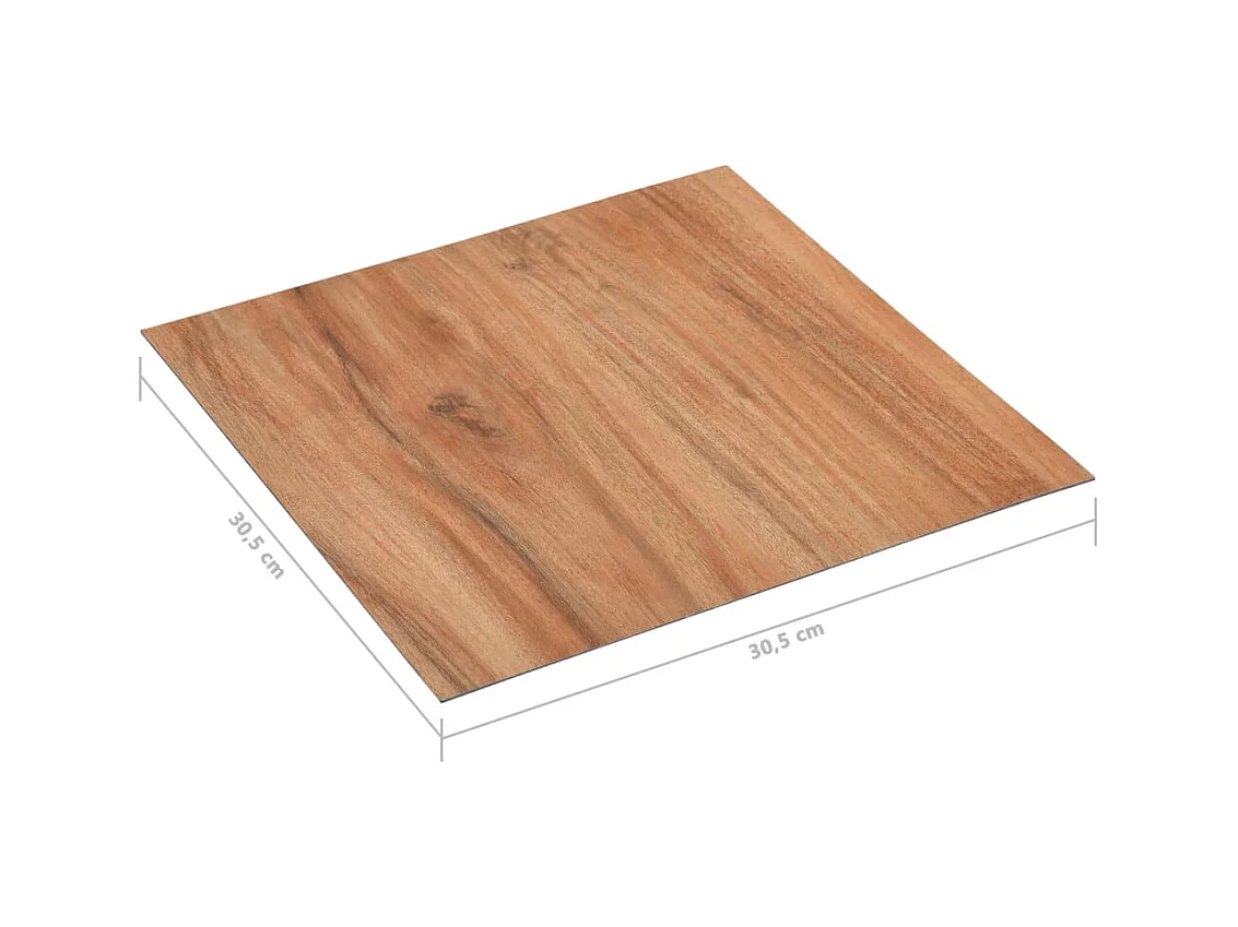 Planches de plancher autoadhésives 5,11 m² PVC Bois clair