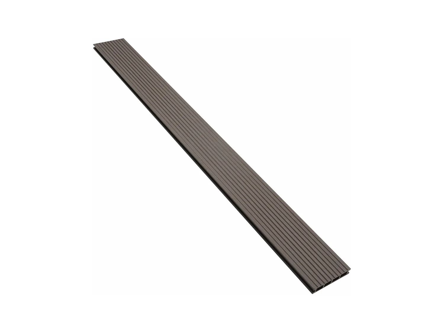 Panneaux de terrasse creux WPC 20 m² 4 m Marron foncé