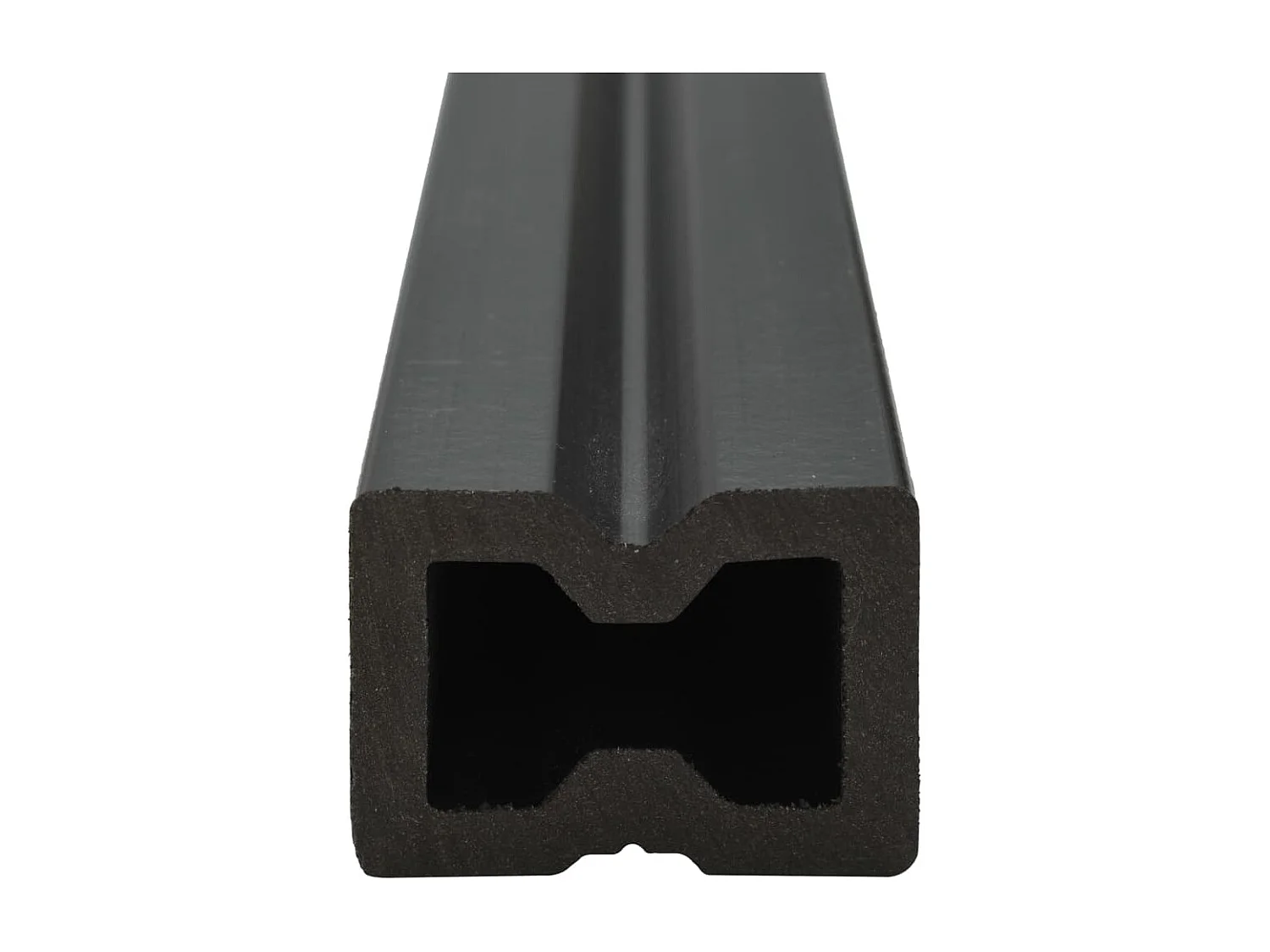 Panneaux de terrasse creux WPC 20 m² 4 m Marron foncé