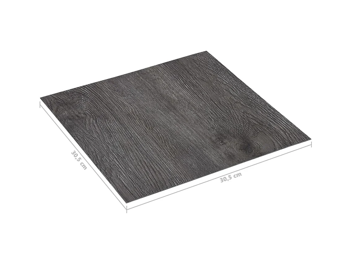 Planches de plancher autoadhésives 5,11 m² PVC Marron