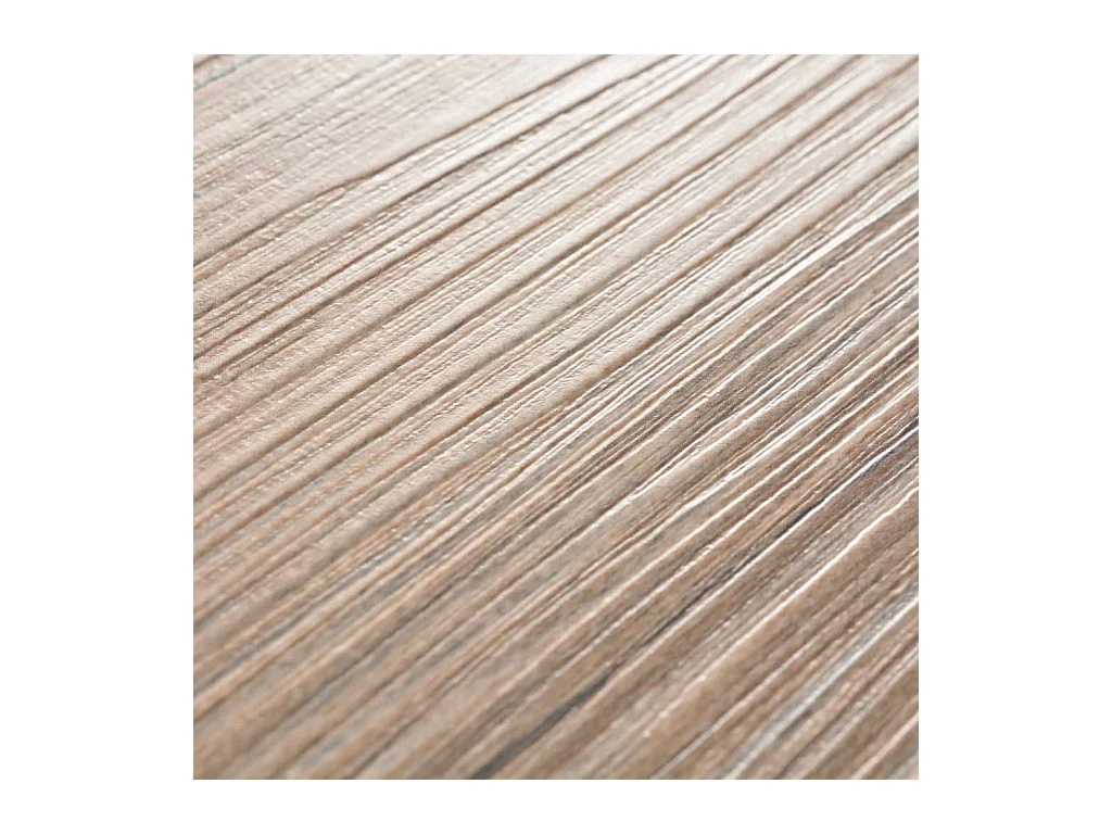 Planche de plancher PVC 5,26 m² 2 mm Marron chêne