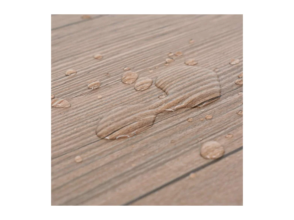 Planche de plancher PVC 5,26 m² 2 mm Marron chêne