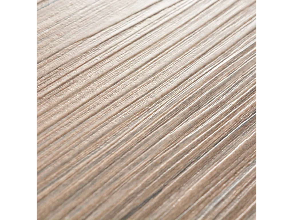 Planche de plancher PVC 5,26 m² 2 mm Marron chêne