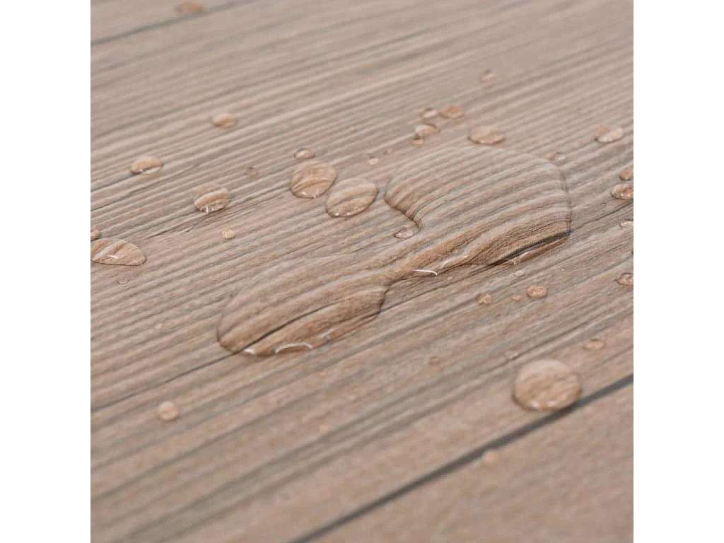 Planche de plancher PVC 5,26 m² 2 mm Marron chêne