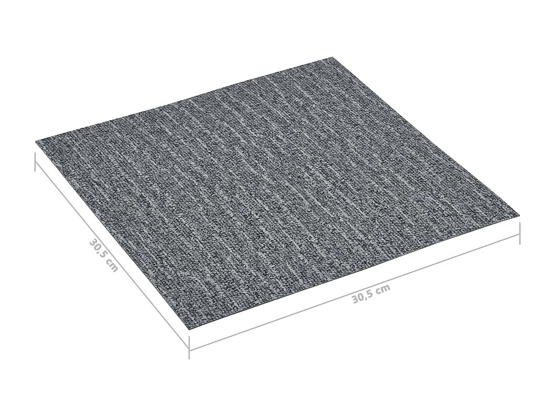 Planches de plancher autoadhésives 5,11 m² PVC Gris